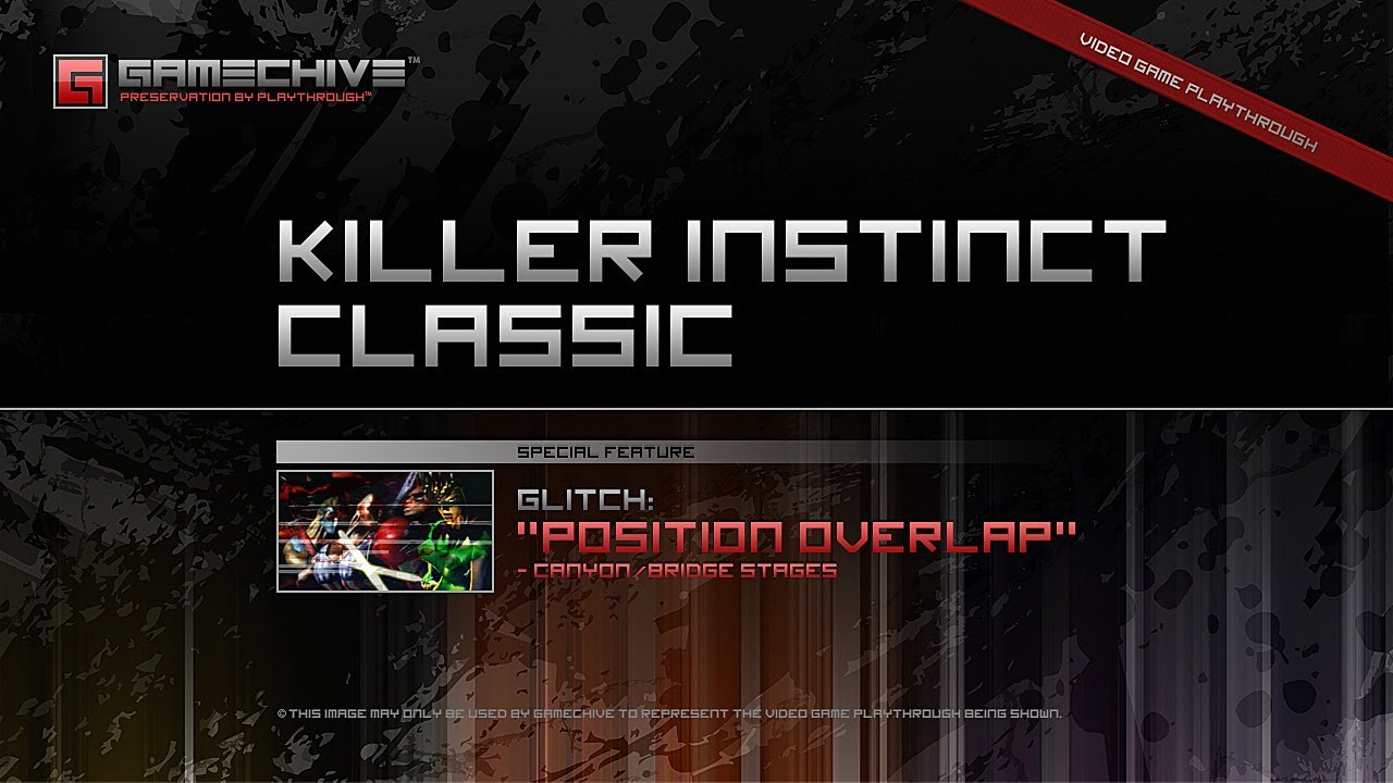 Killer Instinct Classic (XB1) Gamechive (Glitches, Pt. 7/9: Position Overlap - Canyon/Bridge Stages)