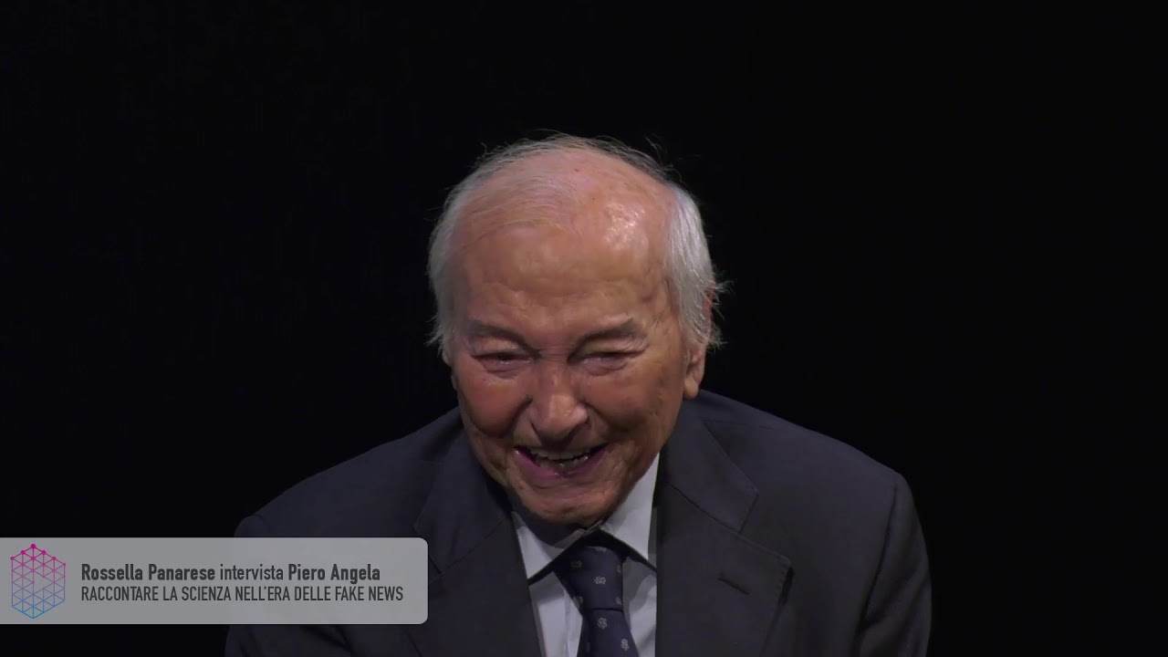 Raccontare la scienza nell'era delle fake news: Piero Angela intervistato da Rossella Panarese