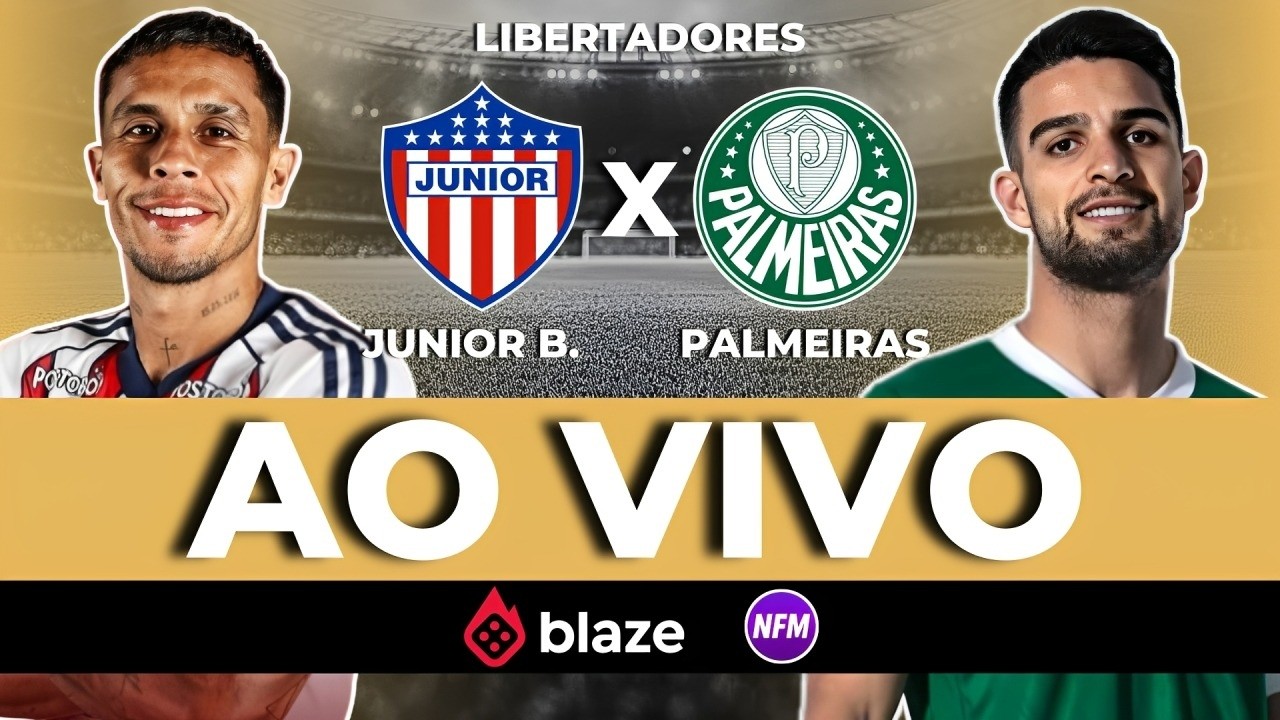 AO VIVO 🔴 PALMEIRAS X JUNIOR AO VIVO COM IMAGENS DO EST&Uacute;DIO | PALMEIRAS AO VIVO | LIBERTADORES