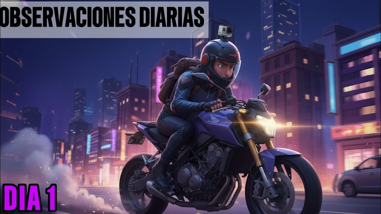 OBSERVACIONES DIARIAS 1 // PRIMER MOTOVLOG PROBANDO AUDIO Y CAMARA