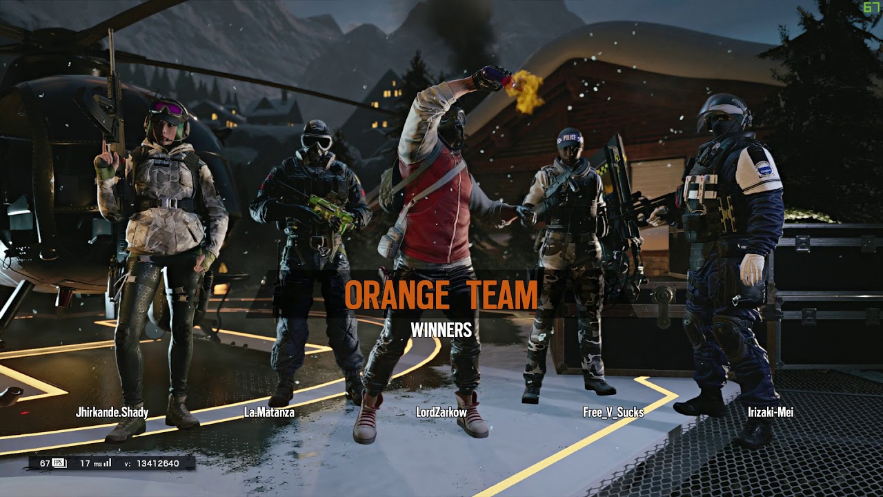 Smoke Elite uniform MVP animation (Tom Clancy's Rainbow Six Siege)