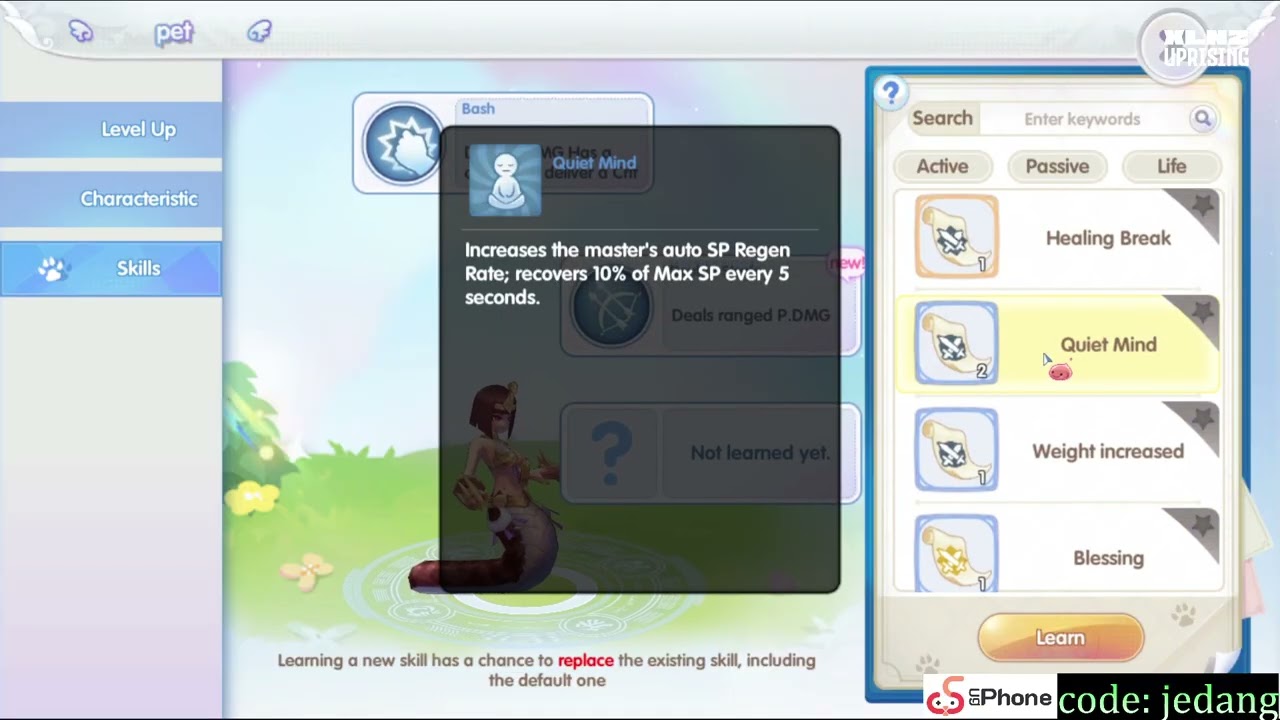 the trick I used to unlock 3 skills in my PVP pet - ROX Global