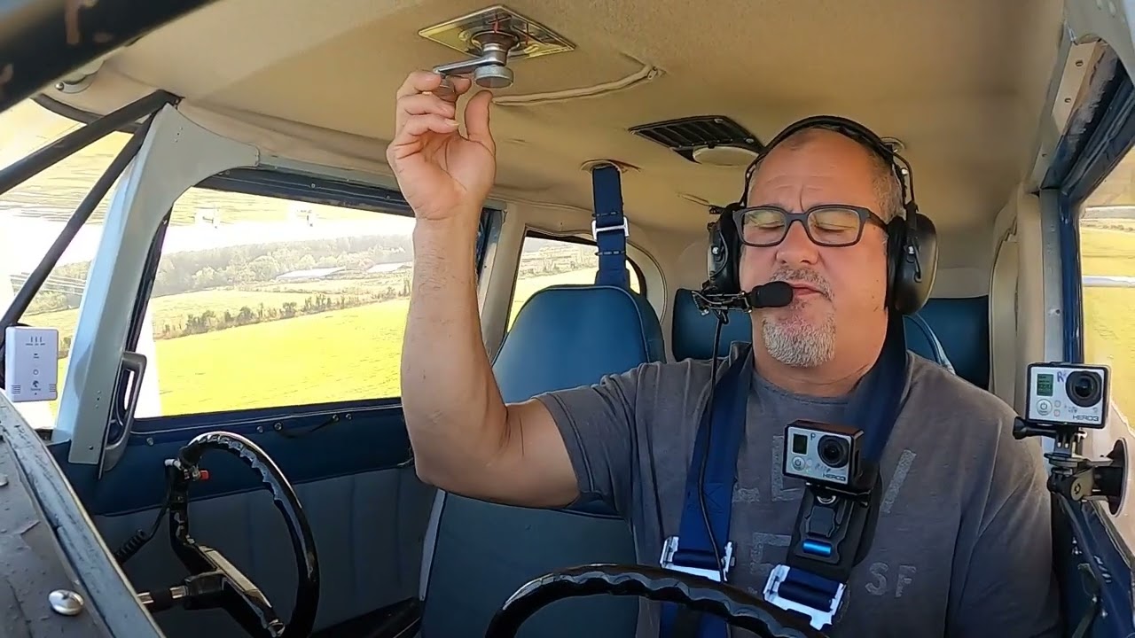 Landings after stall speed tests in my 1948 Stinson 108-3