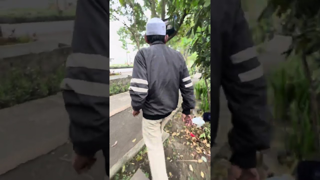 abah ngabuburit di bulan ramadhan ka jembatan  apung anu aya di rancabolang 