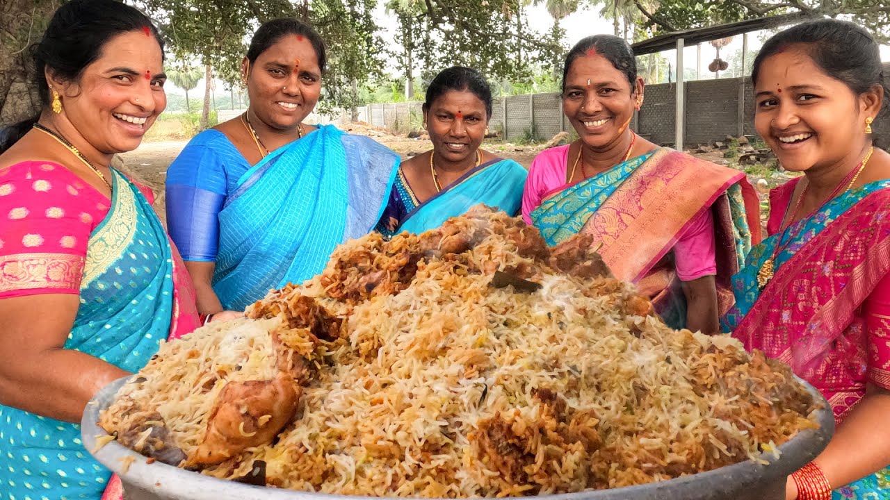 CHICKEN DUM BIRYANI | చికెన్ దమ్ బిర్యానీ | Chicken Biryani village style | Telangana Village Food