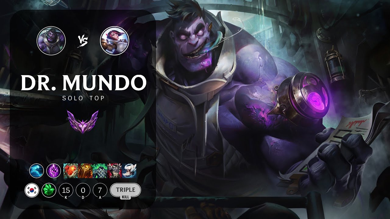 Dr. Mundo Top vs Fiora - KR Master Patch 14.4