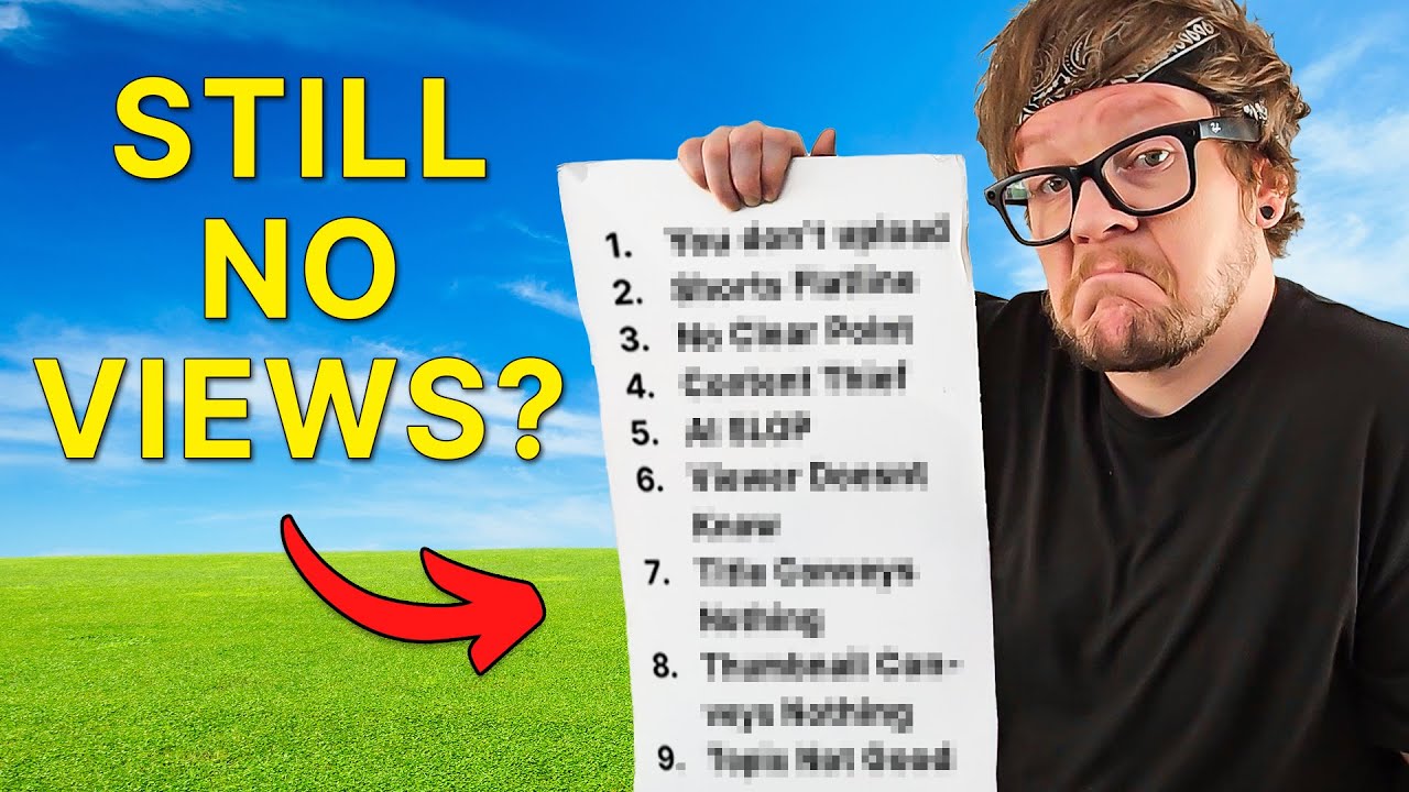 25 Reasons Why No One's Watching Your YouTube Videos