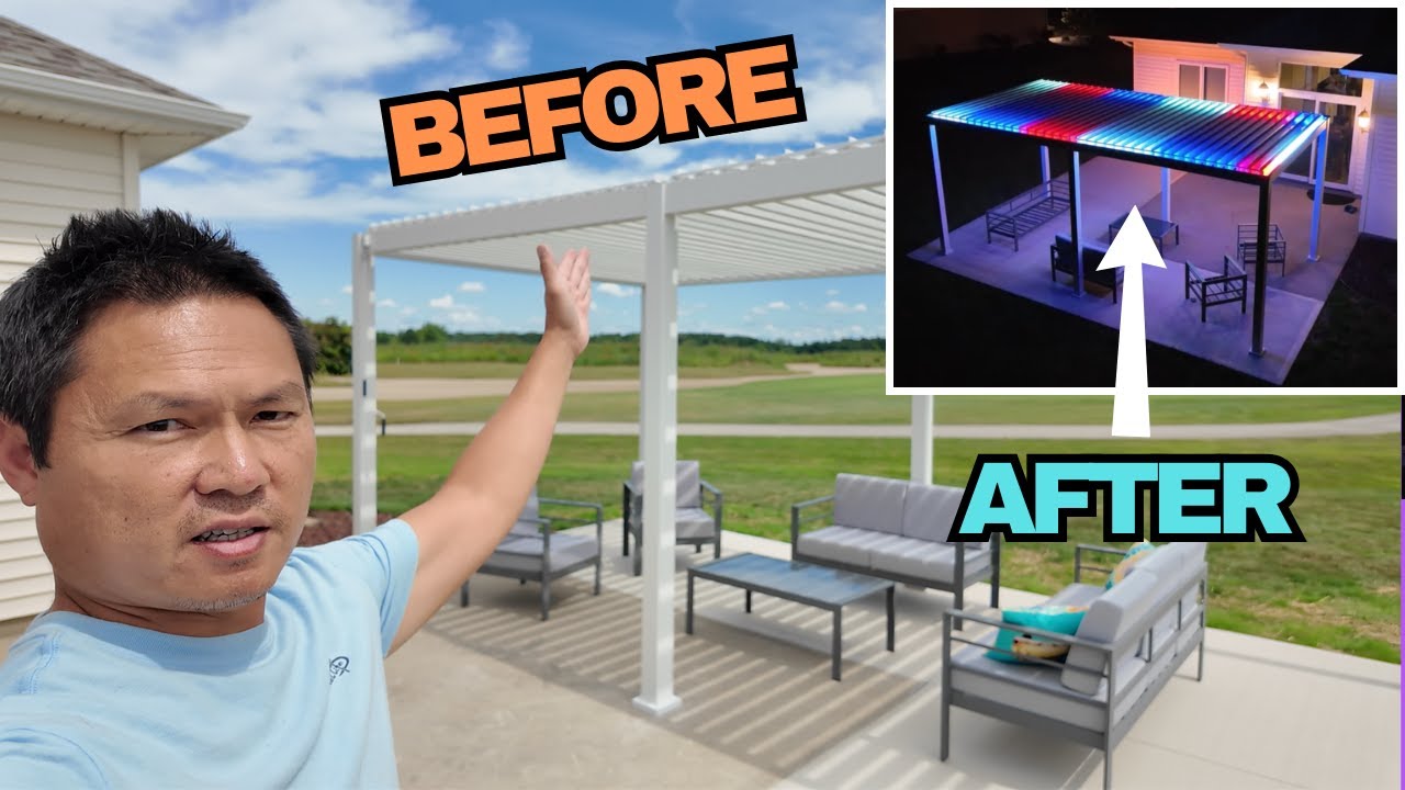 How to Install COB LED Strip Light Addressable on a Mirador Pergola