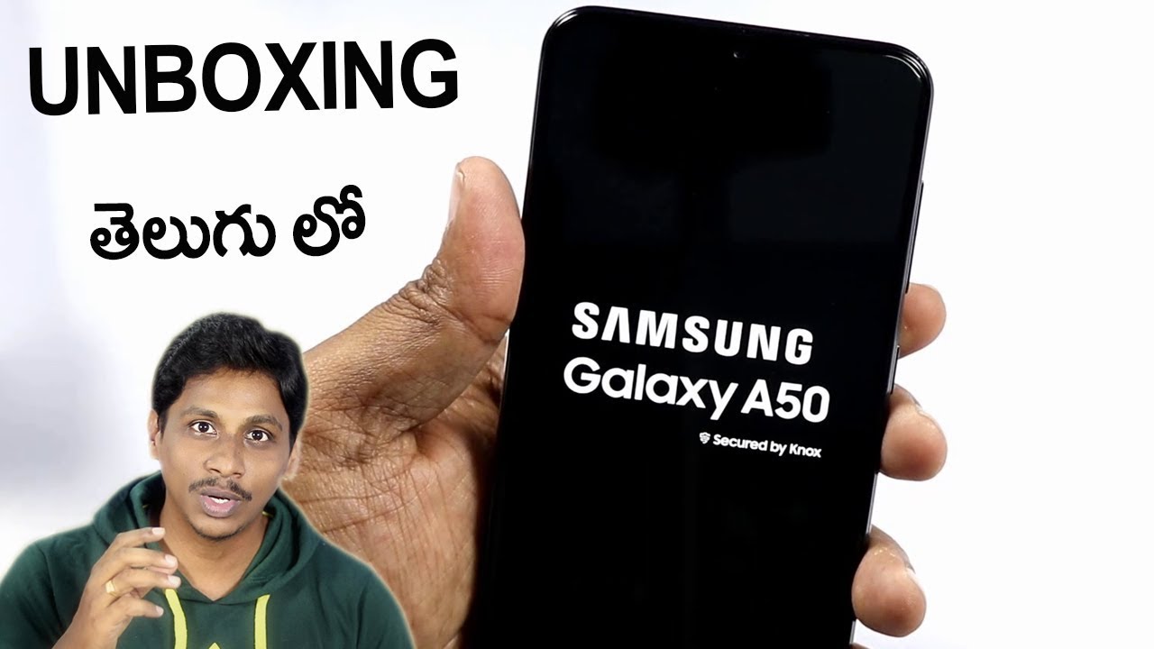 Samsung galaxy a50 Unboxing telugu