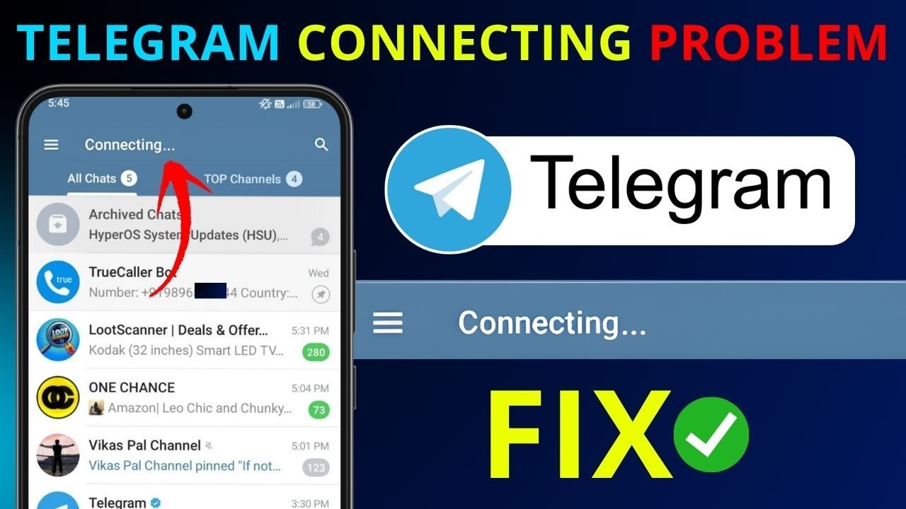 Telegram Stuck on Connecting? 😤 FIX in Seconds (Android + iPhone 2025 Working!)