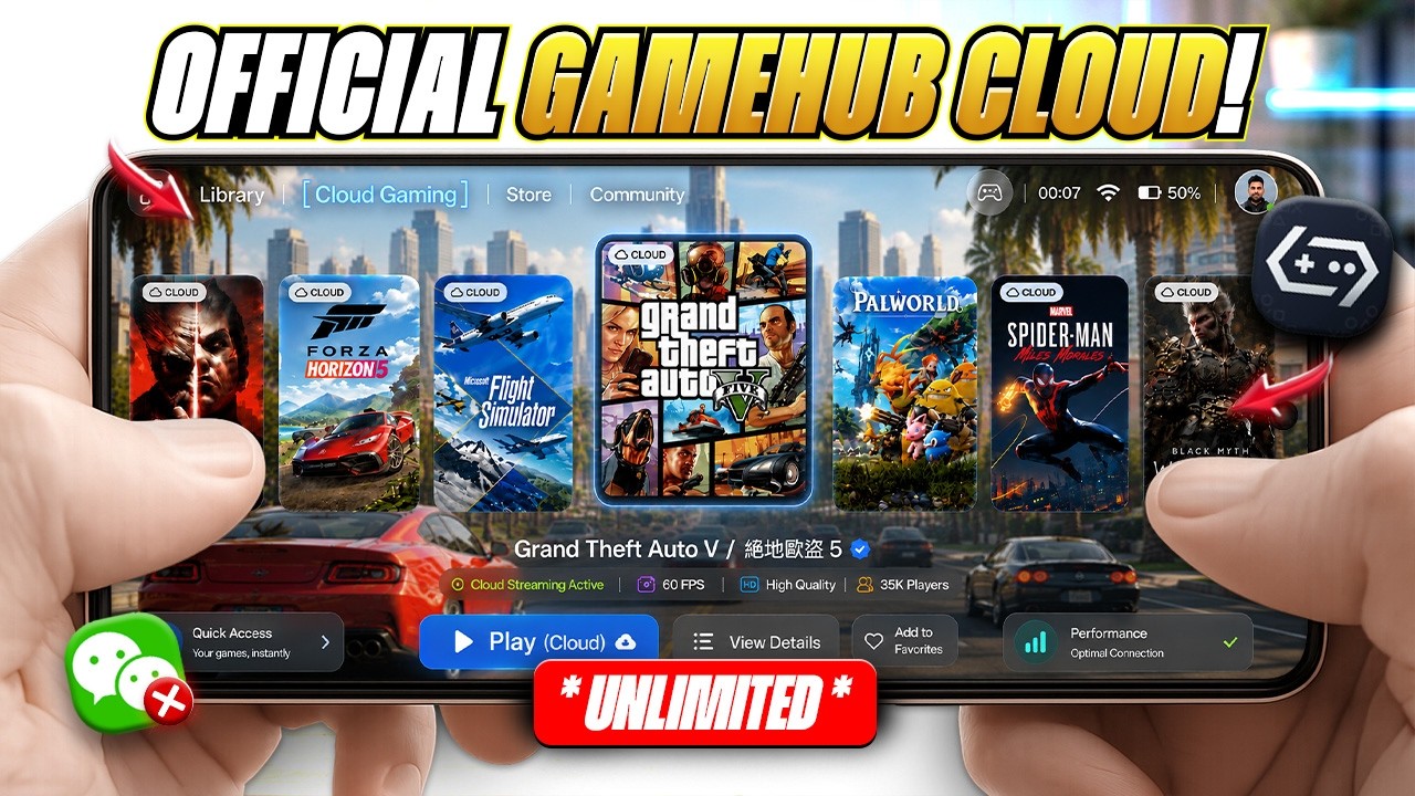 🤯 Official GameHub Cloud Just Changed Android Gaming Forever! Play AAA PC Games On ANY Device