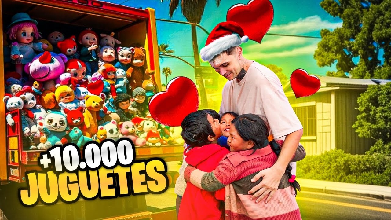 REGALANDO MAS de 10.000 JUGUETES A NI&Ntilde;OS EN NAVIDAD🎁🥹