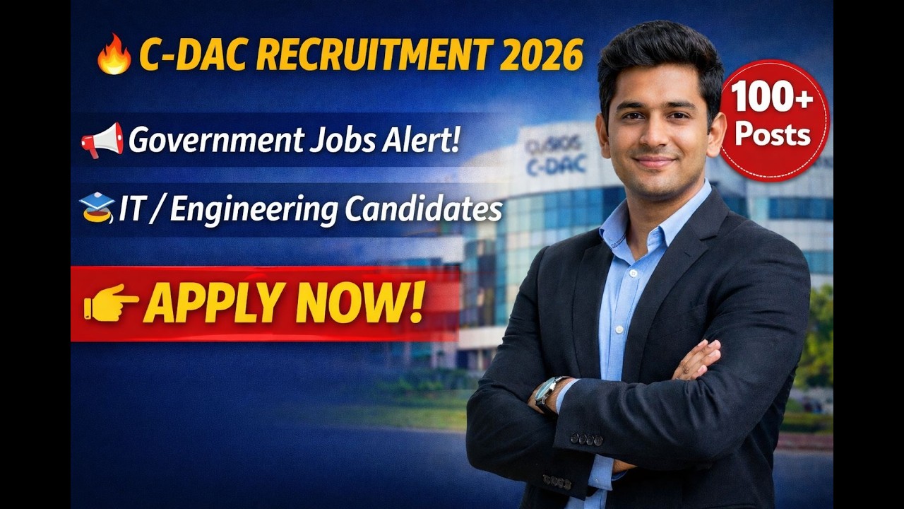 C-DAC Recruitment 2026 🔥 Latest Govt Jobs | Apply Online | IT & Engineering Vacancies