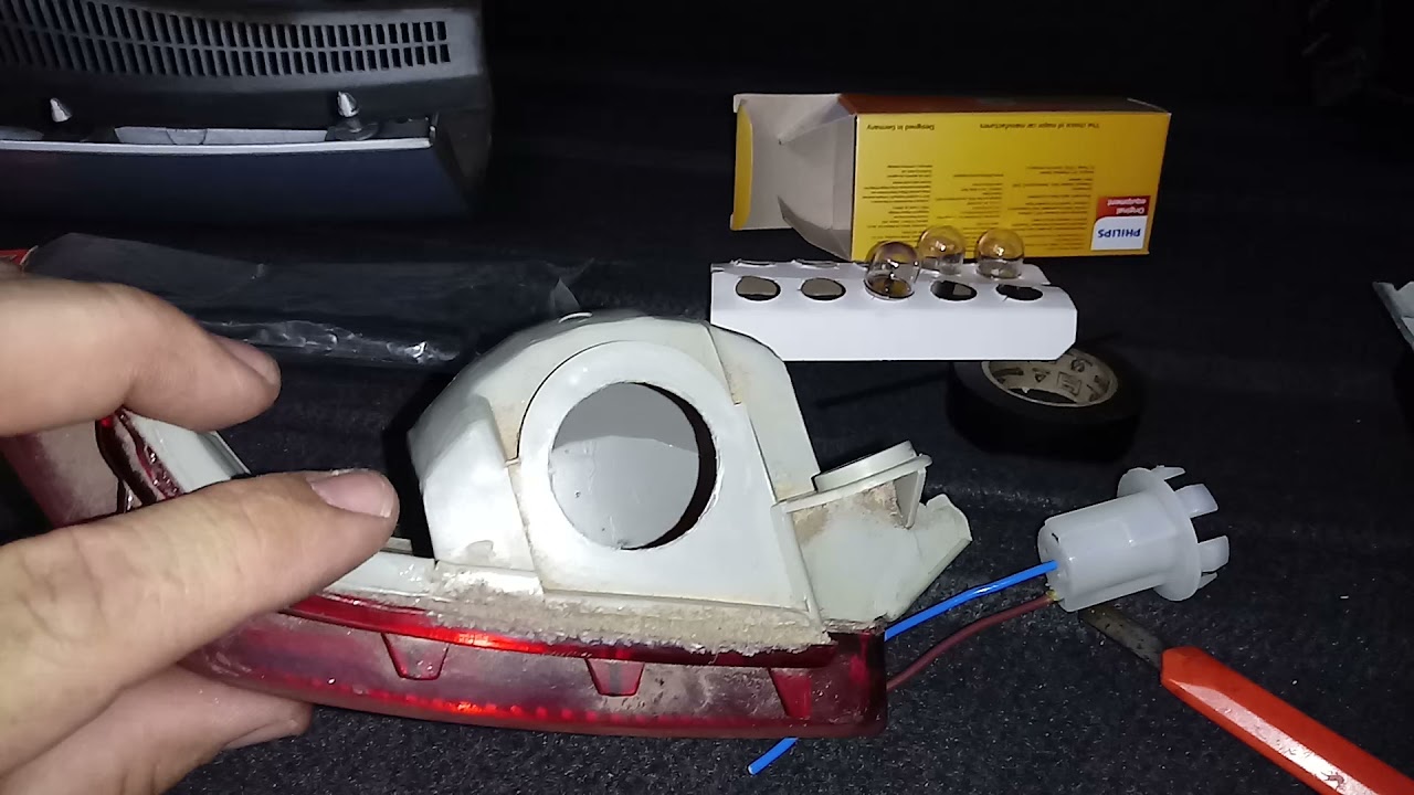 Iluminação traseira Meriva