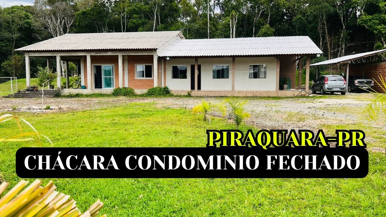 CHACARA EM CONDOMINIO FECHADO EM PIRAQUARA-PR | 5.000M² ÁREA TOTAL | PROX DA CIDADE | CASA COM SUÍTE