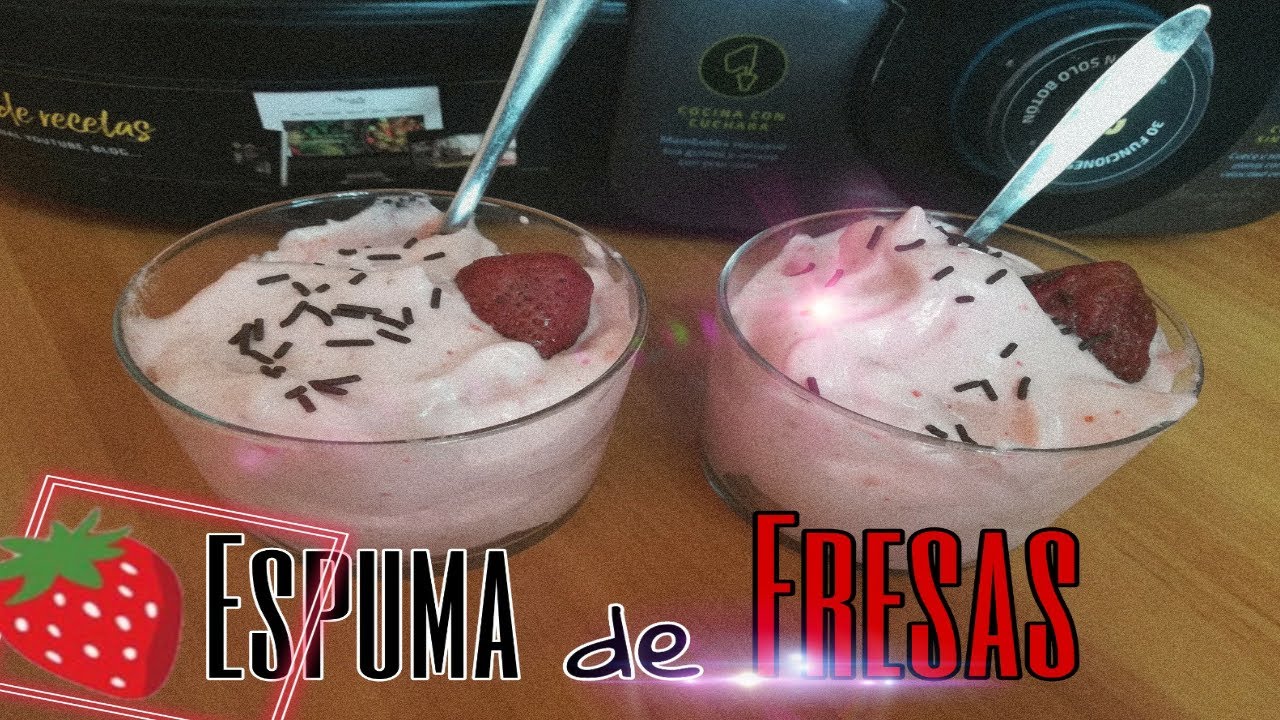ESPUMA de FRESAS | #Mambo #Cecotec