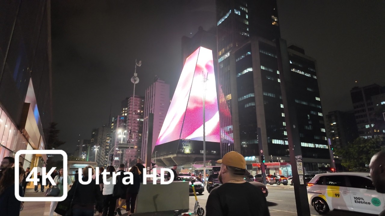 4K Ultra HD – Avenida Paulista à Noite – São Paulo, Brasil