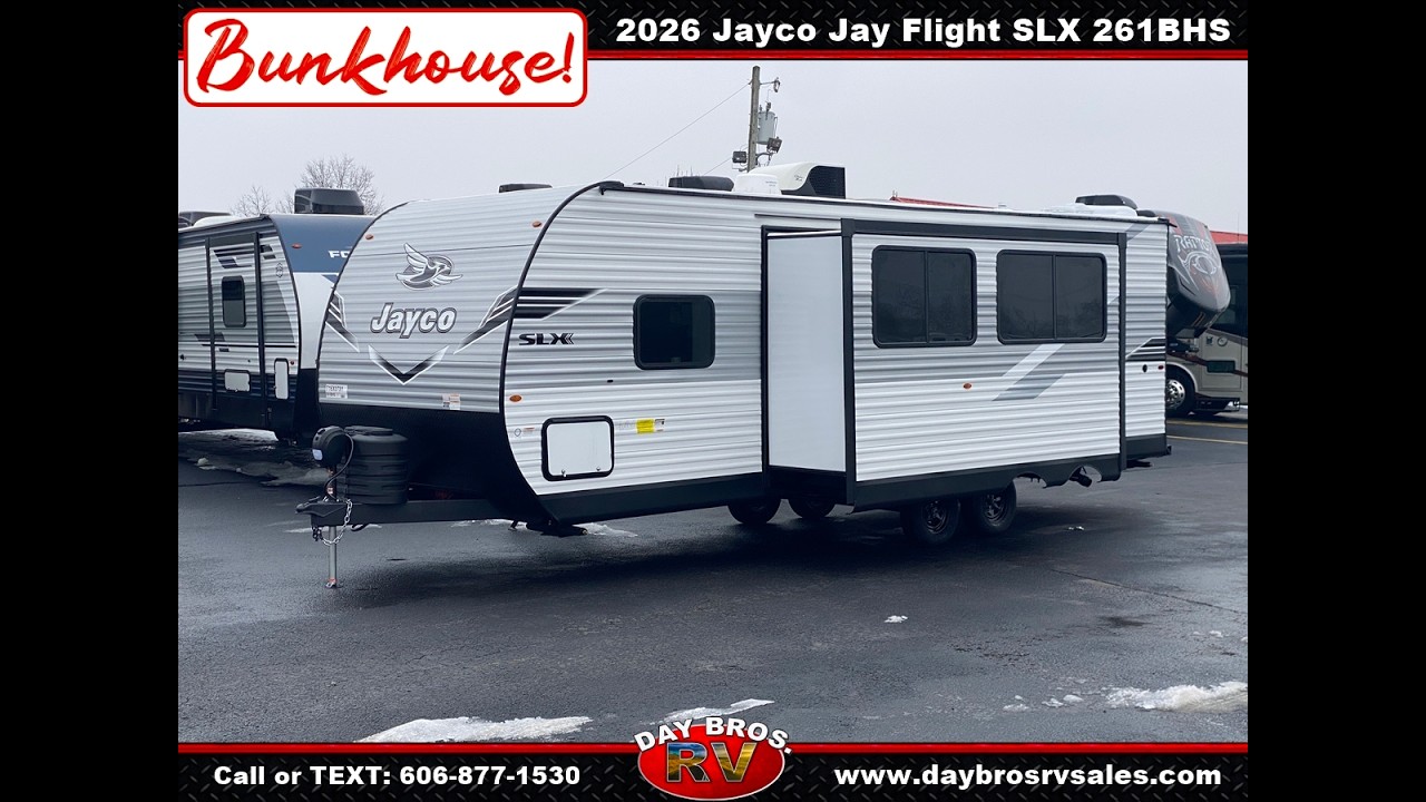 2026 Jayco Jay Flight SLX 261BHS Lite Bunkhouse Travel Trailer for sale in London, KY!