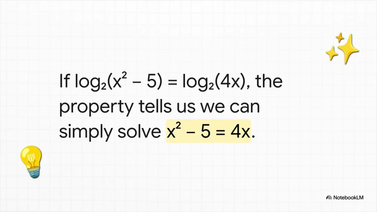 Solving logarithmic equations