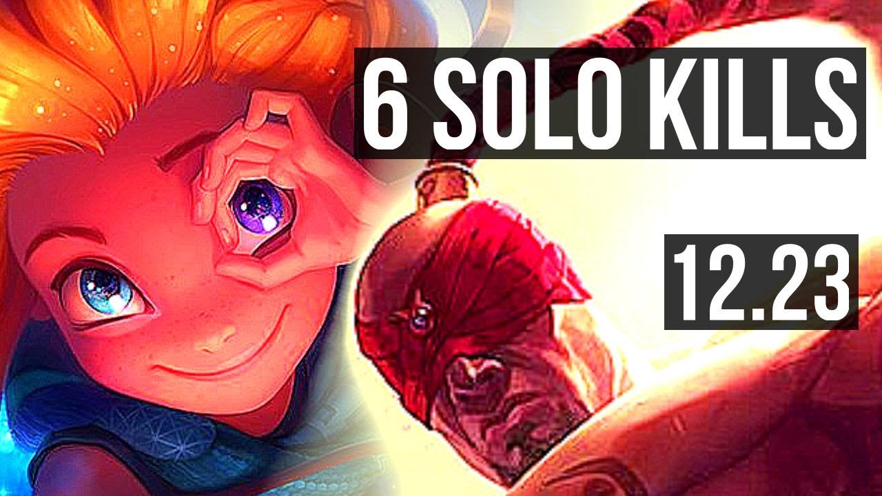ZOE vs LEE (MID) | 6 solo kills | KR Master | 12.23