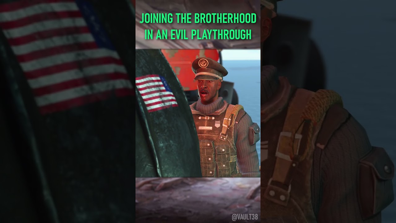 BoS встречает Enclave в Fallout 4... #fallout #foryou #2024 #мемы #смешно