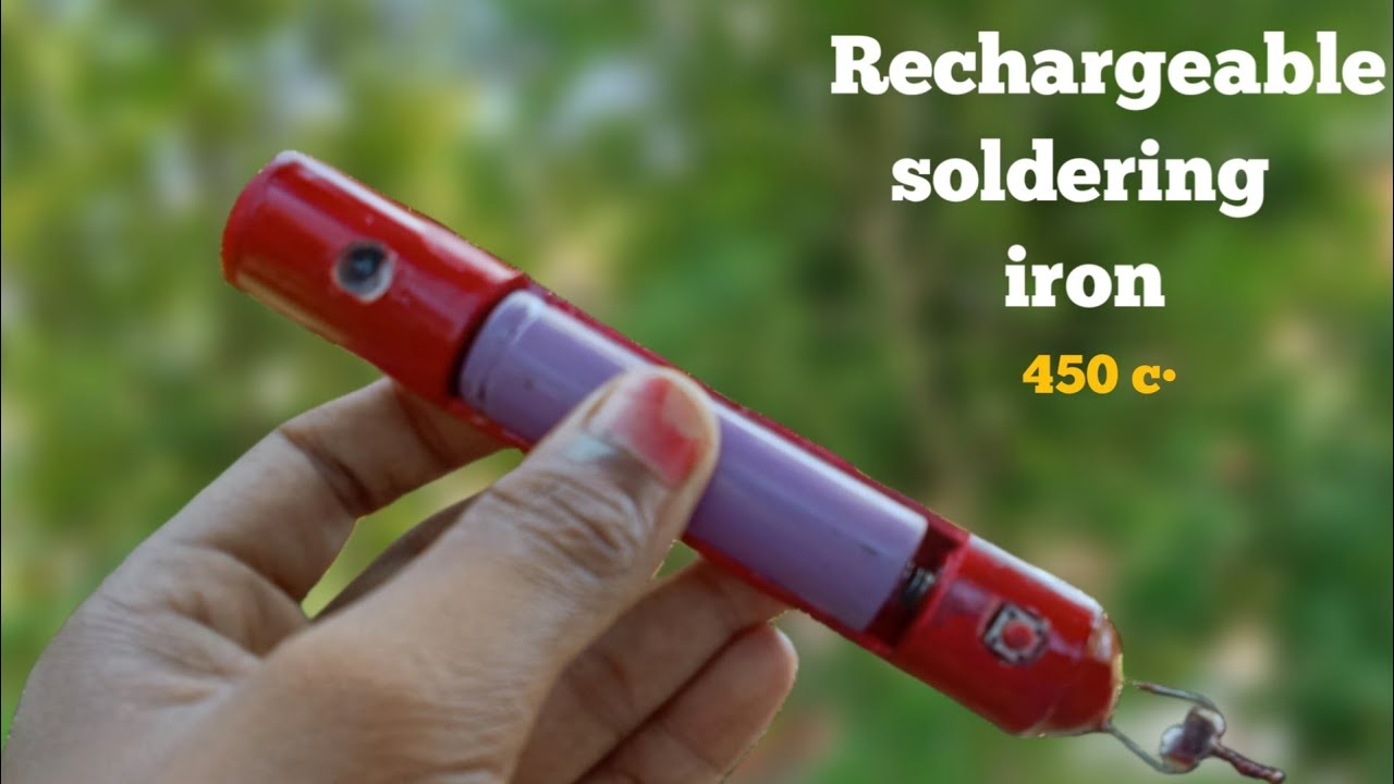How To Make Rechargeable Soldering Iron Using a 1.5 ohm resistor