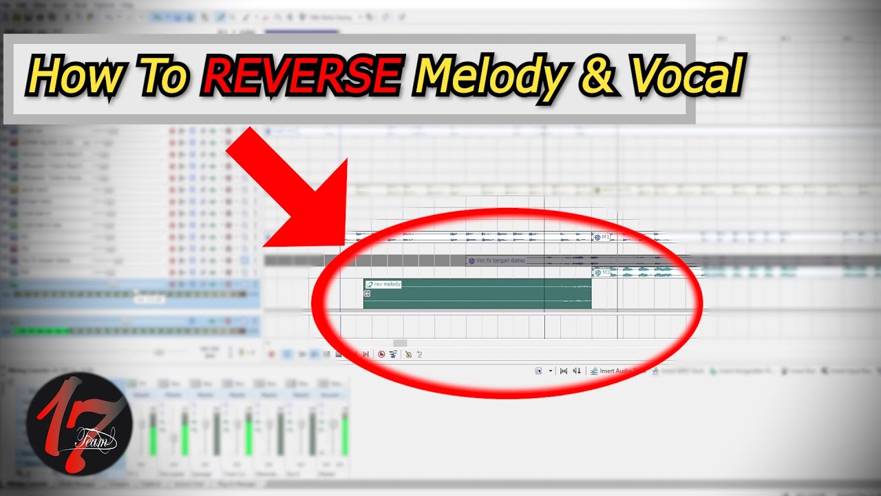 Cara REVERSE Melody & Vocal di Acid Pro 7 (Rev Fill - Build up - Short Rise)