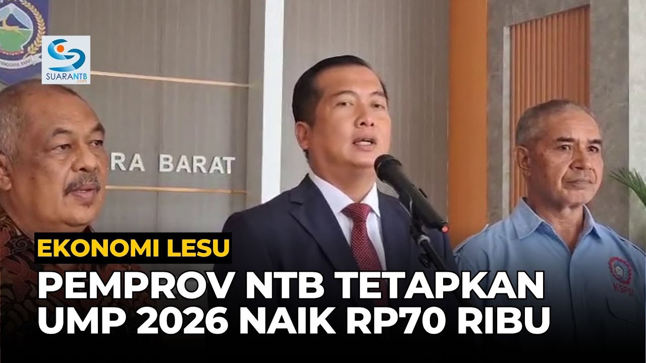 Pemprov NTB Resmi Umumkan Skema Kenaikan UMP NTB Tahun 2026, Hanya Naik Rp70 Ribu