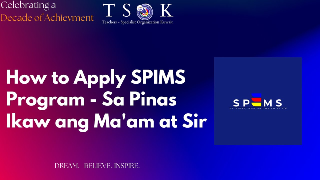 How to Apply for SPIMS