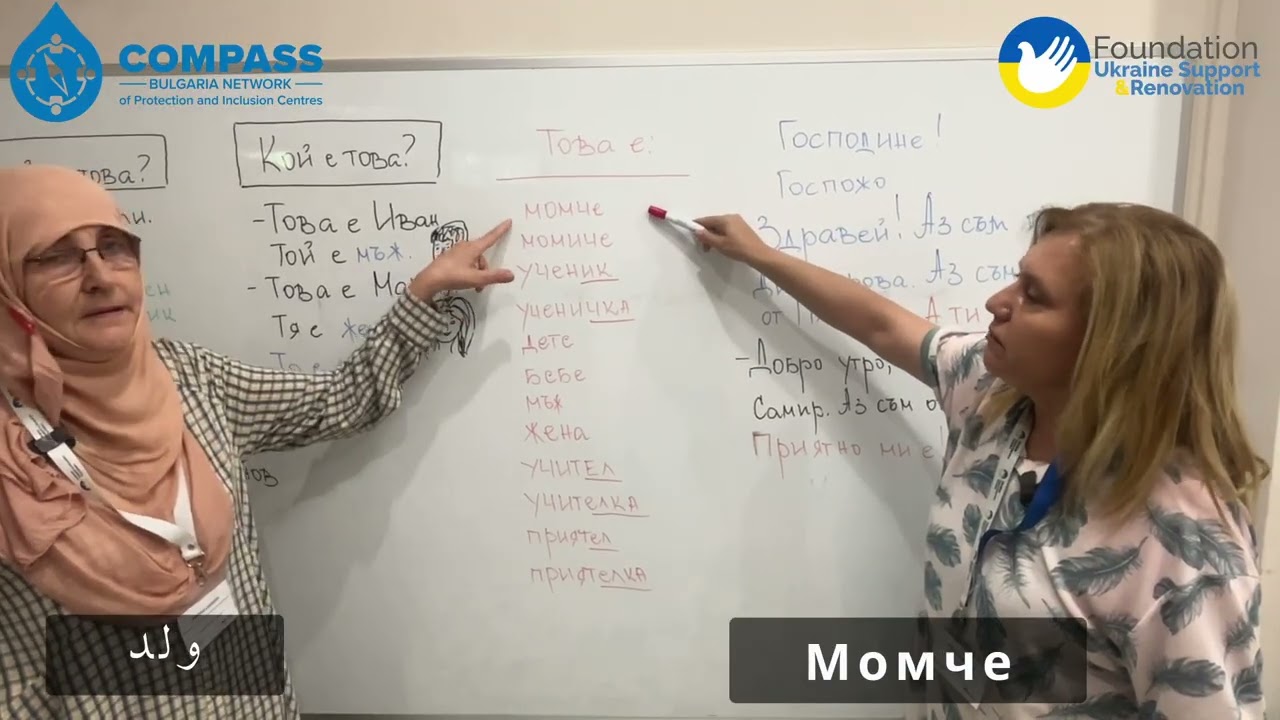 Bulgarian language lesson for Arabic speakers