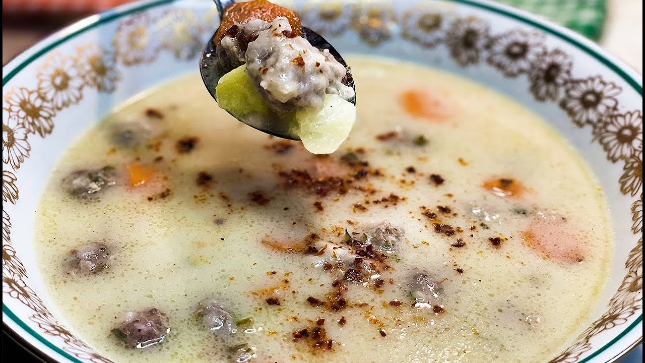Turkish Sour Meatball Soup Recipe. You'll Love This Deliciousness ! Harika Bir Ekşili Köfte Tarifi !