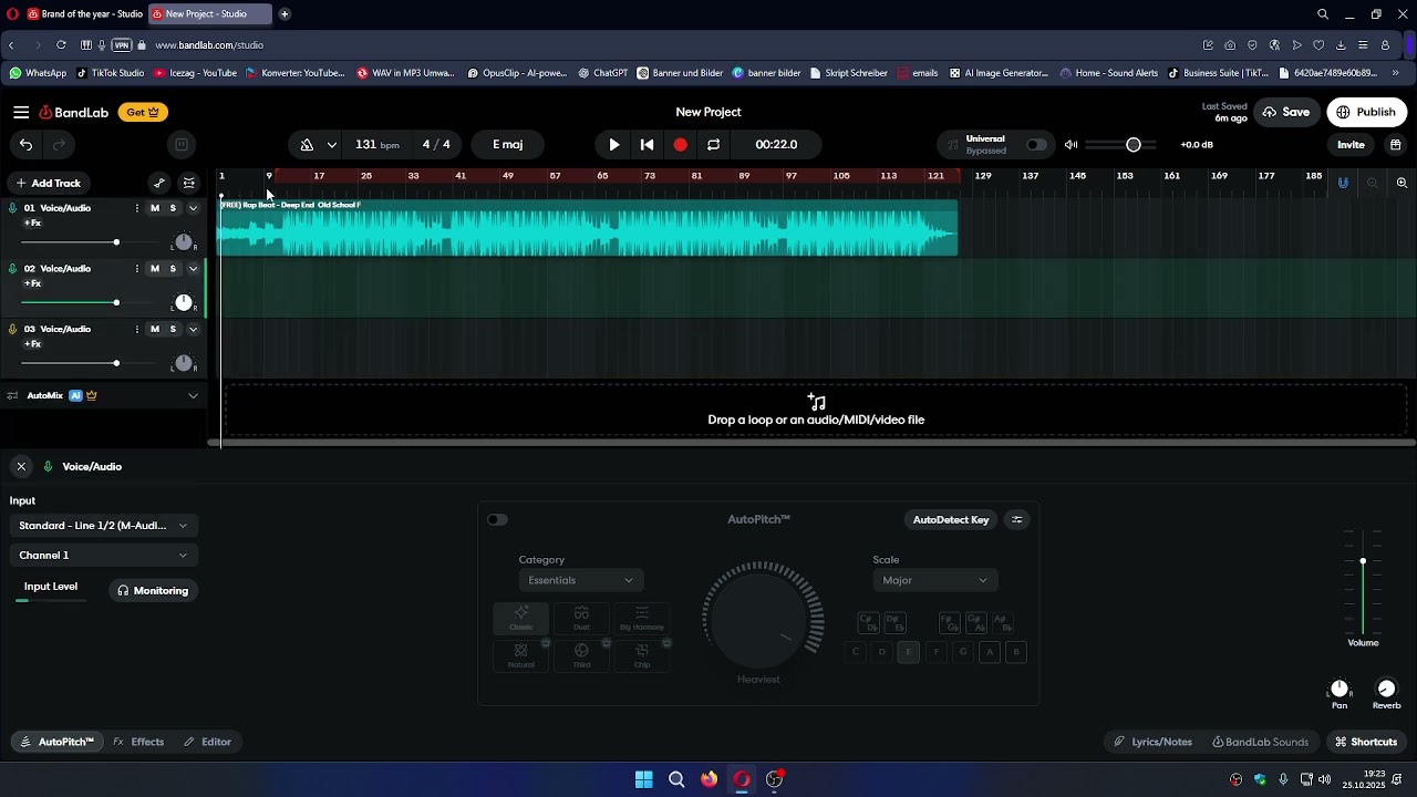 #bandlab kostenlos RAP aufnehmen Teil 1 Basics