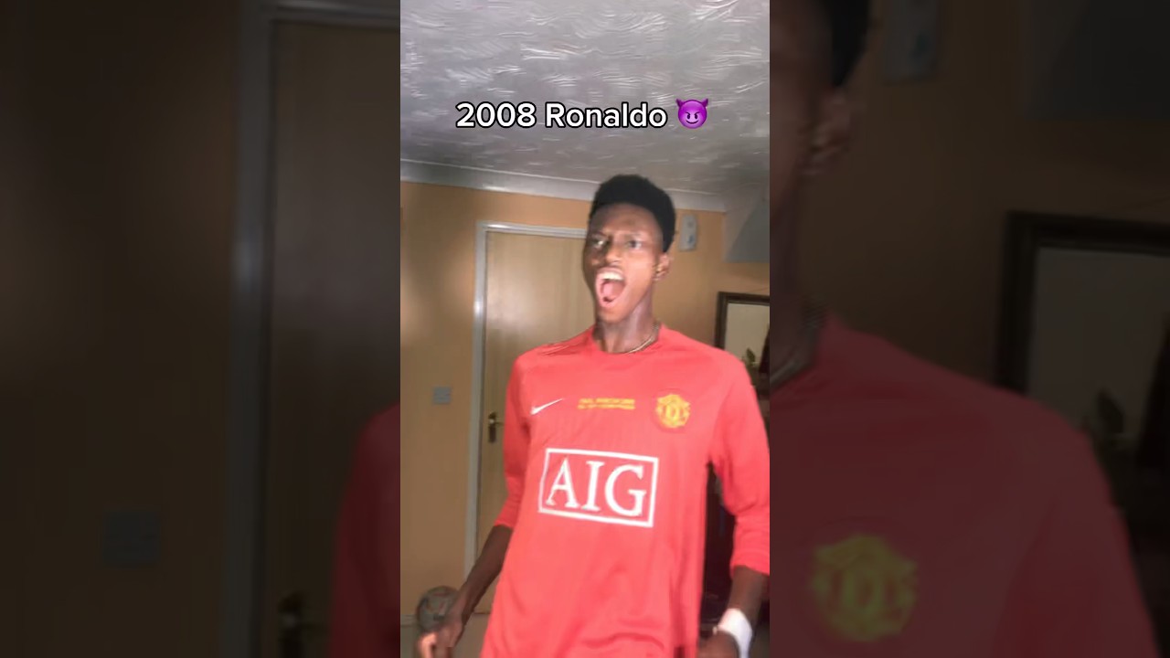 POV: You&rsquo;re 2008/2009 Ronaldo 😈 #football #celebrations #ronaldo