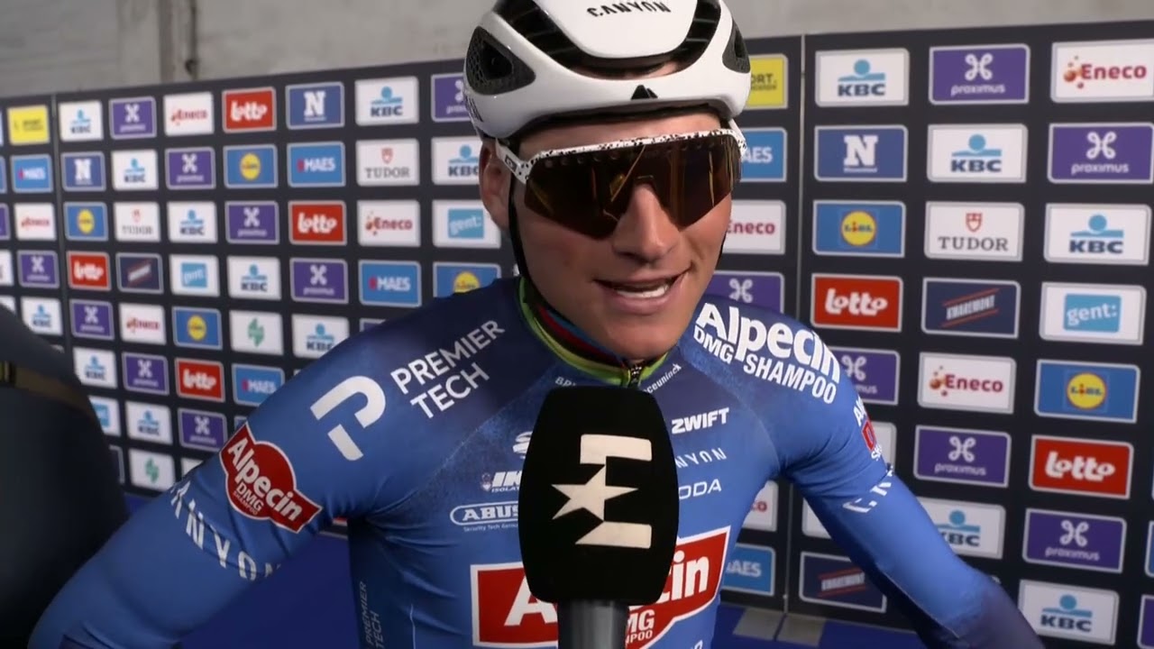 Mathieu van der Poel - Interview at the start - Omloop Nieuwsblad 2026