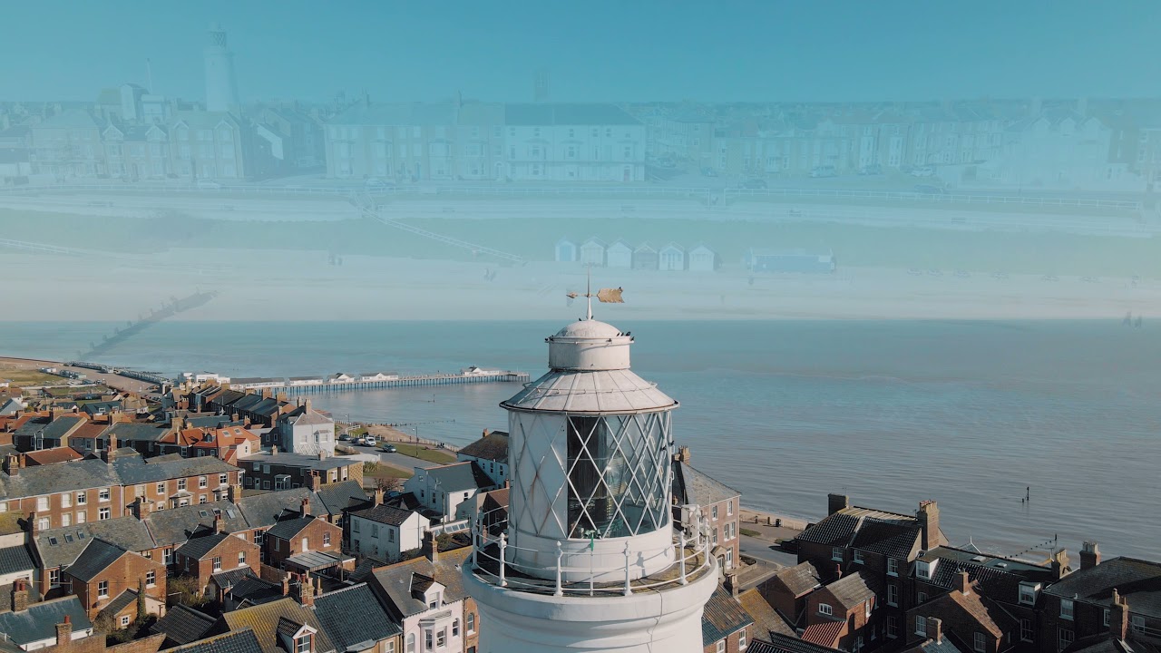 Southwold, Suffolk aerial video