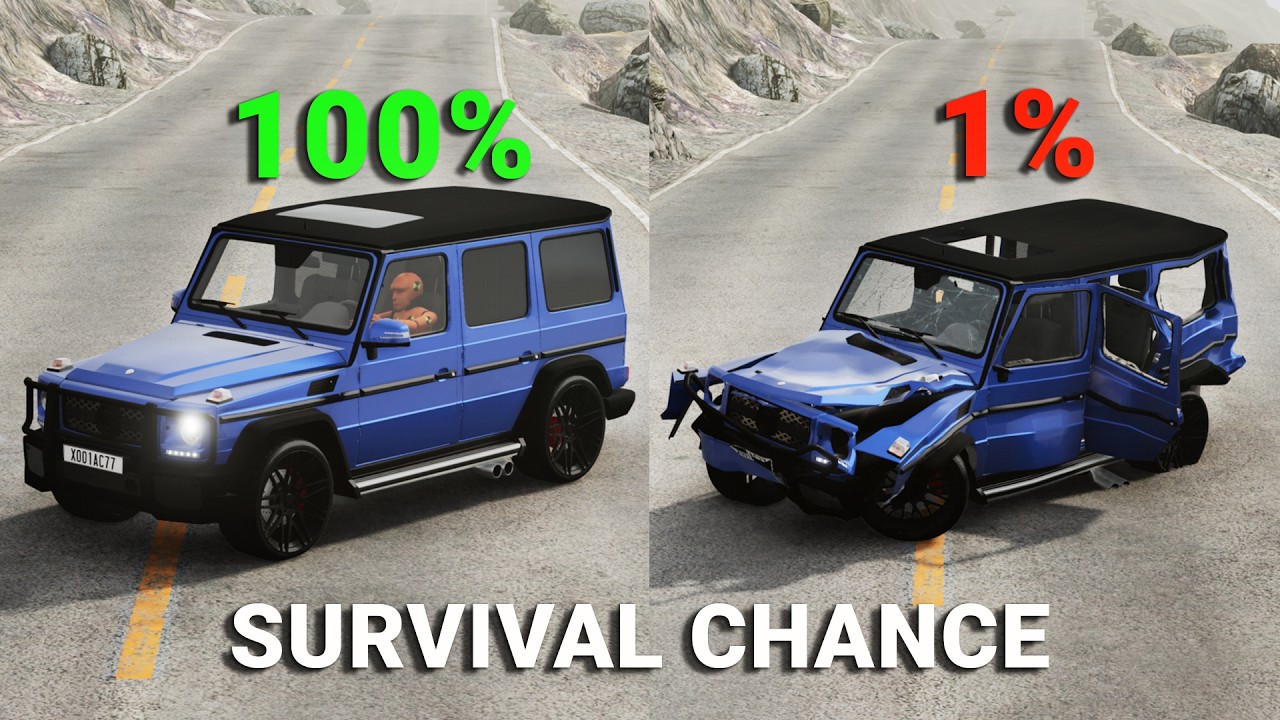 Realistic Survival Chance Crashes #14 | BeamNG.drive