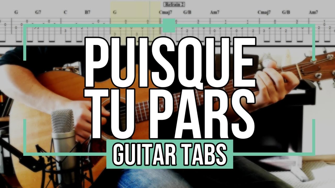 Puisque tu pars - Jean-Jacques Goldman [ Guitare Tabs ]