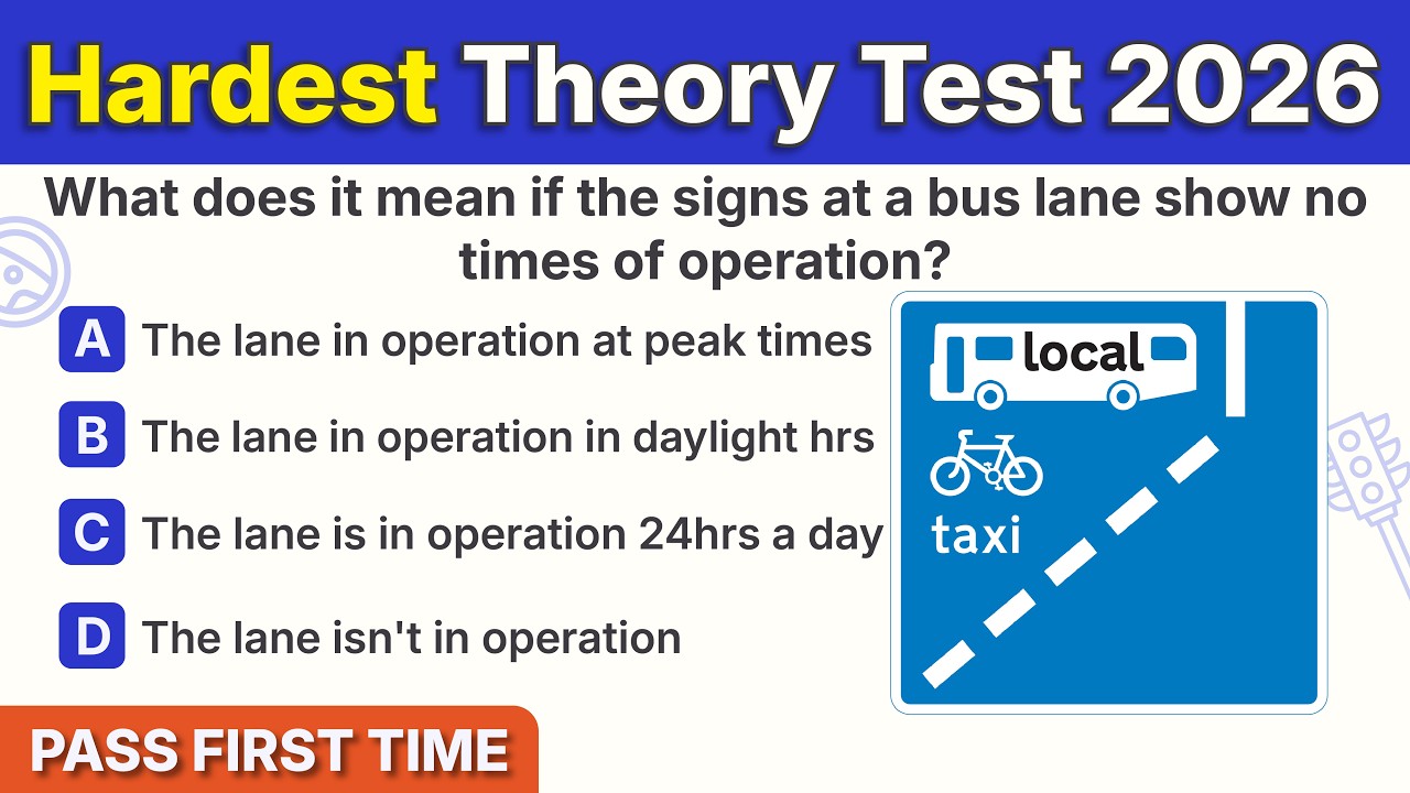 Theory Test 2026 UK | DVSA Styled Official Theory UPDATED Questions (HARDEST!) | PASS FIRST TIME