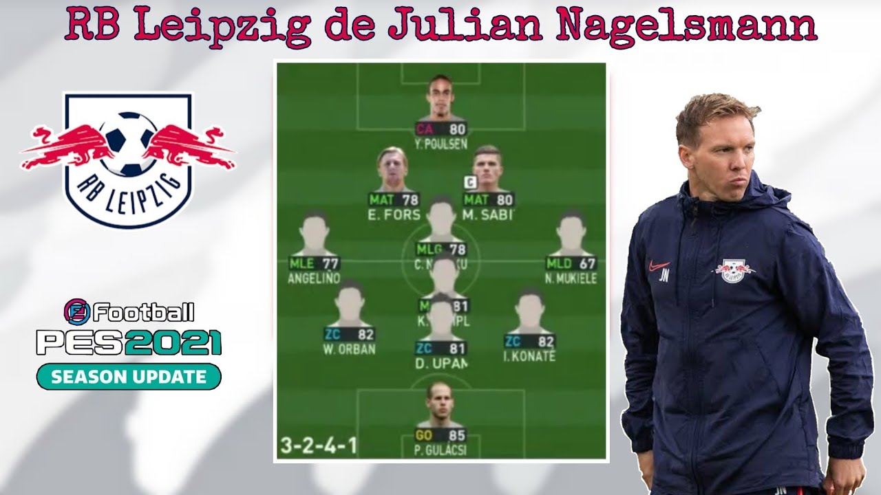 Jogue como o RB Leipzig de Julian Nagelsmann no PES 2021