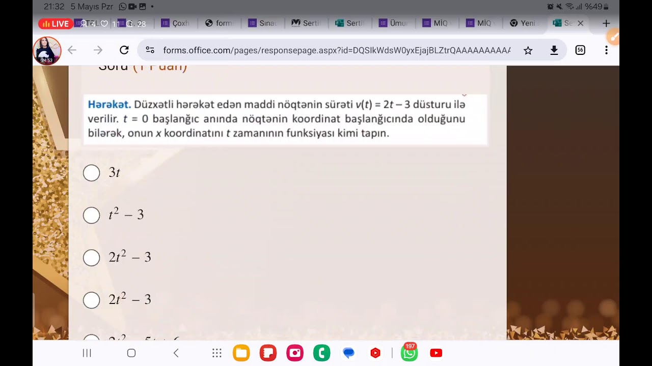 11 DERSLİK ƏSASINDS HAZIRLANMIŞ SINAQ 3Sınaq qrupuna  qeydiyyat davam edir whatsapp 055 366 93 96