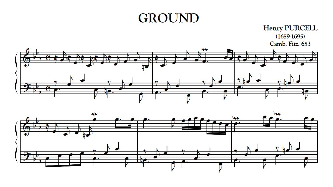 Purcell: Ground in C Minor ZD 221 -- Robert Woolley, 1977 - Nonesuch HB-73033