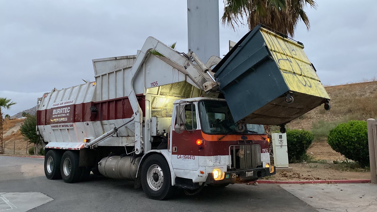 Burrtec WXLL Gomez Front Loader Garbage Truck