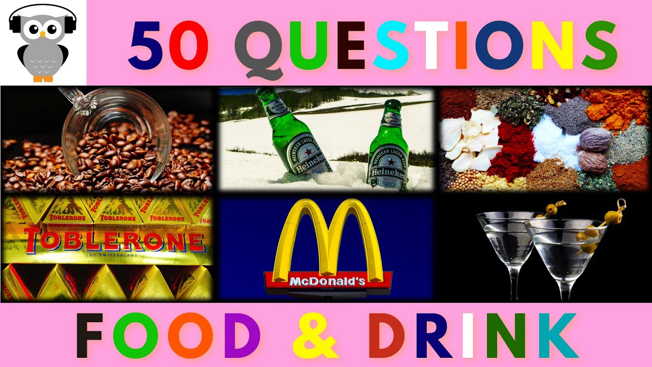 Food & Drink Quiz Trivia #2 | Coffee Beans, Heineken Beer, Spices, Toblerone Bar, McDonald, Martini