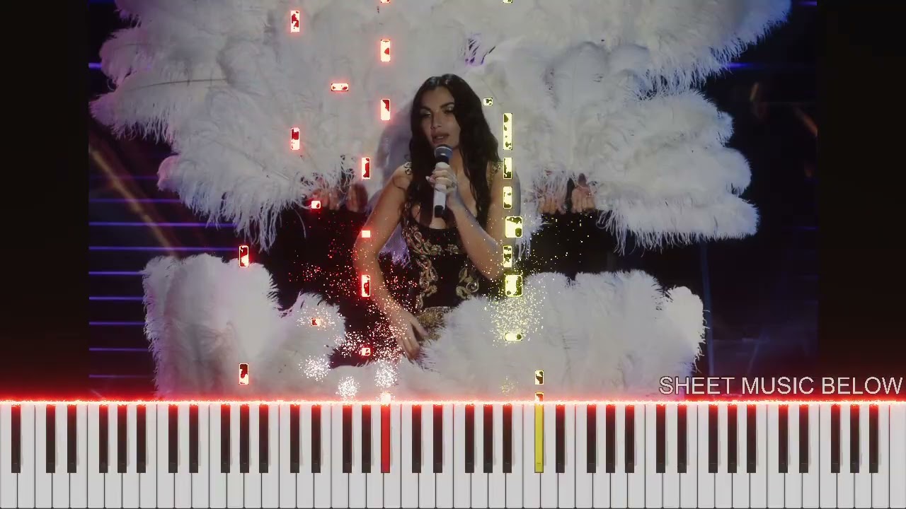 Elettra Lamborghini | Voilà - Sanremo 2026 - Piano Tutorial