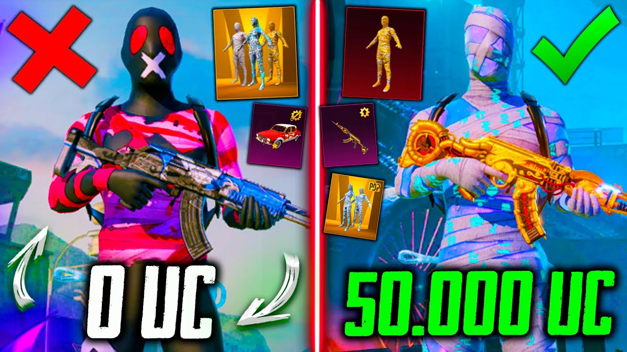 🤑 ЭТО ЛУЧШАЯ ПРОКАЧКА АККАУНТА на 50000 UC В PUBG MOBILE! ПРОКАЧАЛ АККАУНТ ПУБГ МОБАЙЛ! ВЫБИЛ МУМИЮ