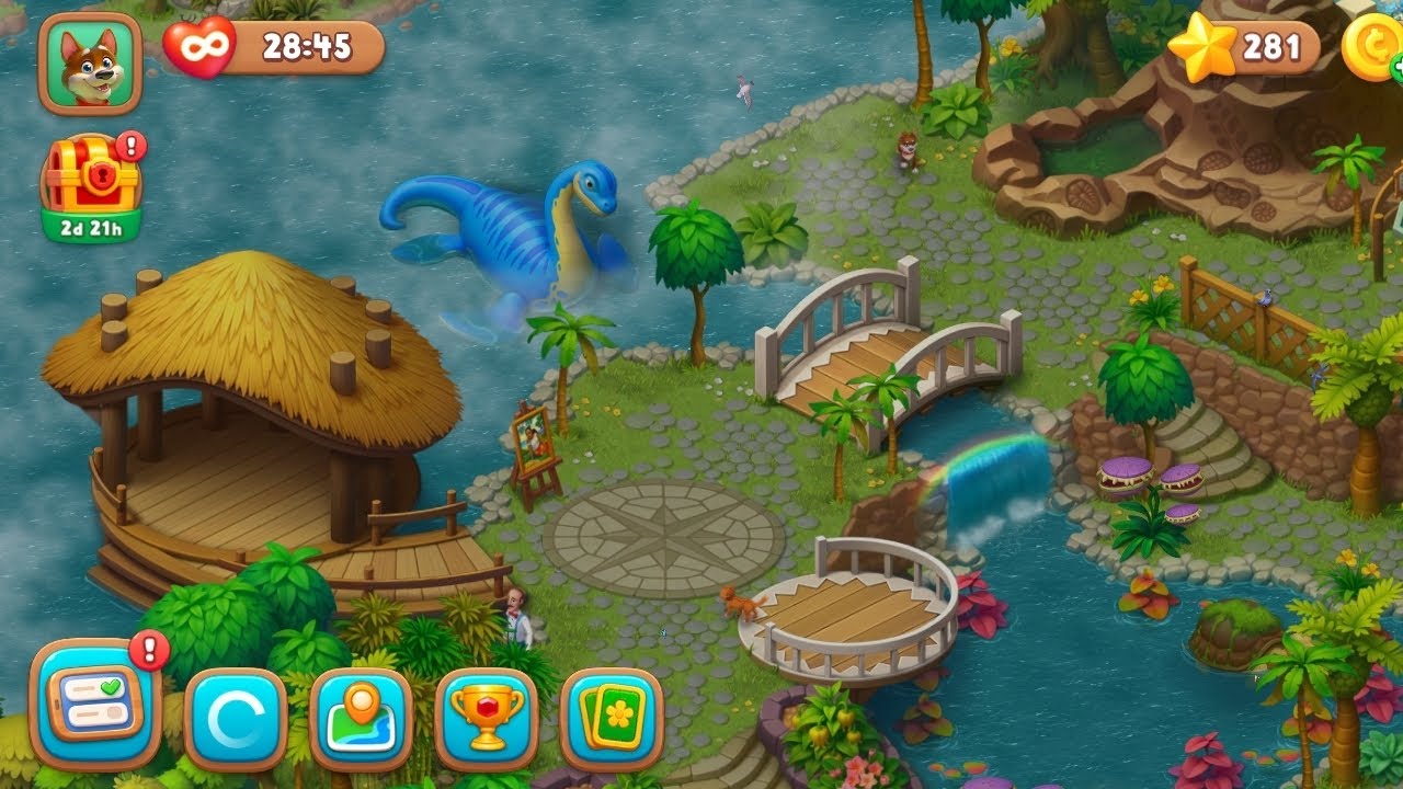 Day 3 Of Restoring The New Area | Gardenscapes Gameplay Video 