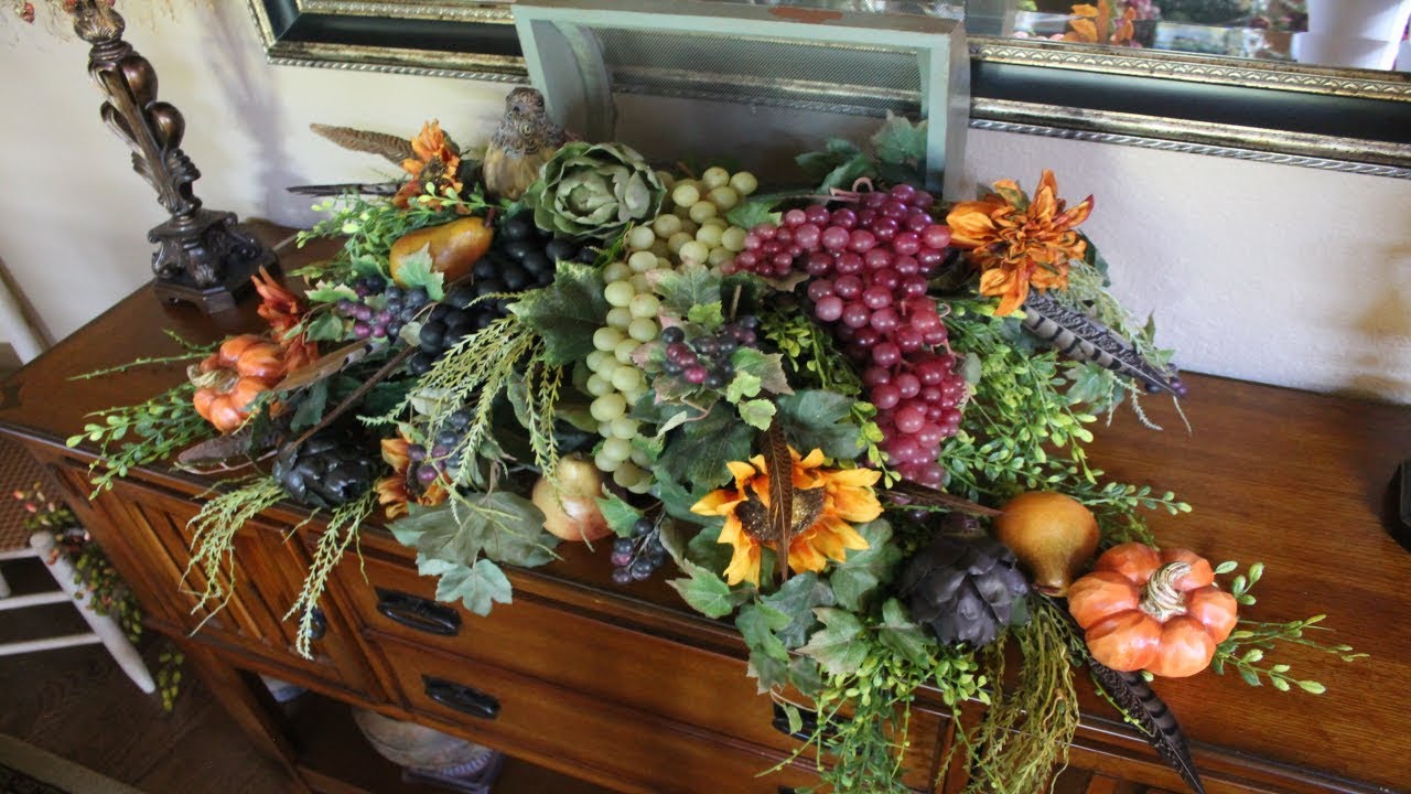 TUSCAN DECOR DINING ROOM - EARLY FALL DECOR - HOBBY LOBBY GOODWILL SHOPPING HAUL
