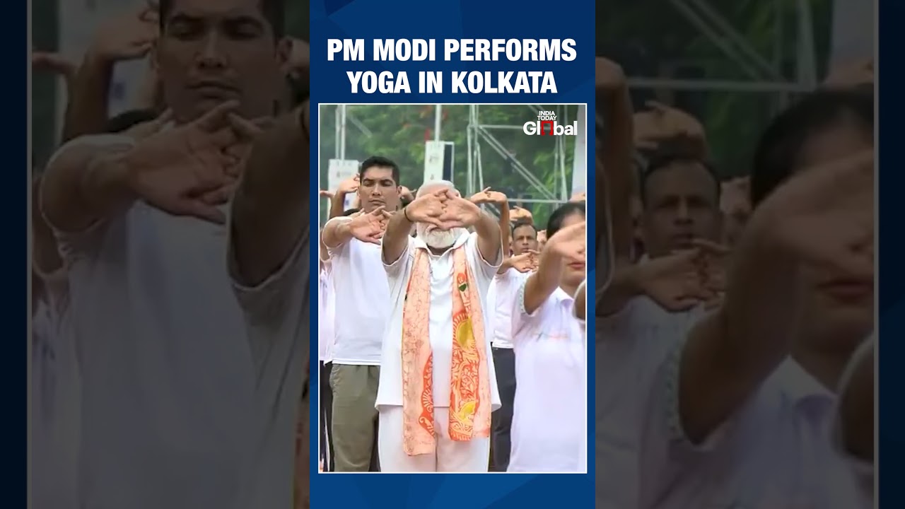 PM Modi Performs Yoga In Kolkata As India Marks 12th International Day Of Yoga