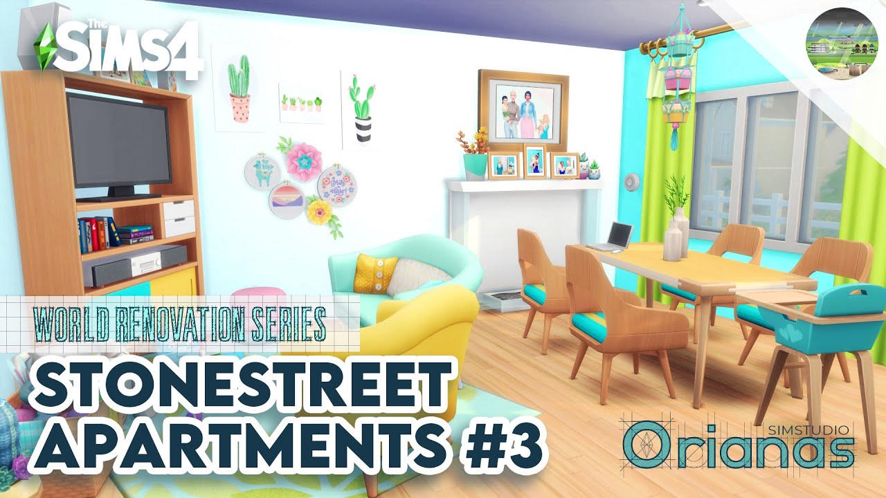 Stonestreet Apartments #3 Renovation | NO CC | Stop Motion Build | TS4 SIMS 4