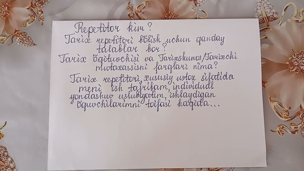 Repetitor kim? Tajribam va uslubiyatim haqida.
